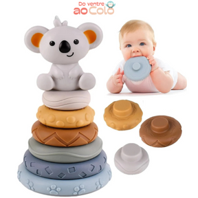 Torre Empilhável Koala de Silicone