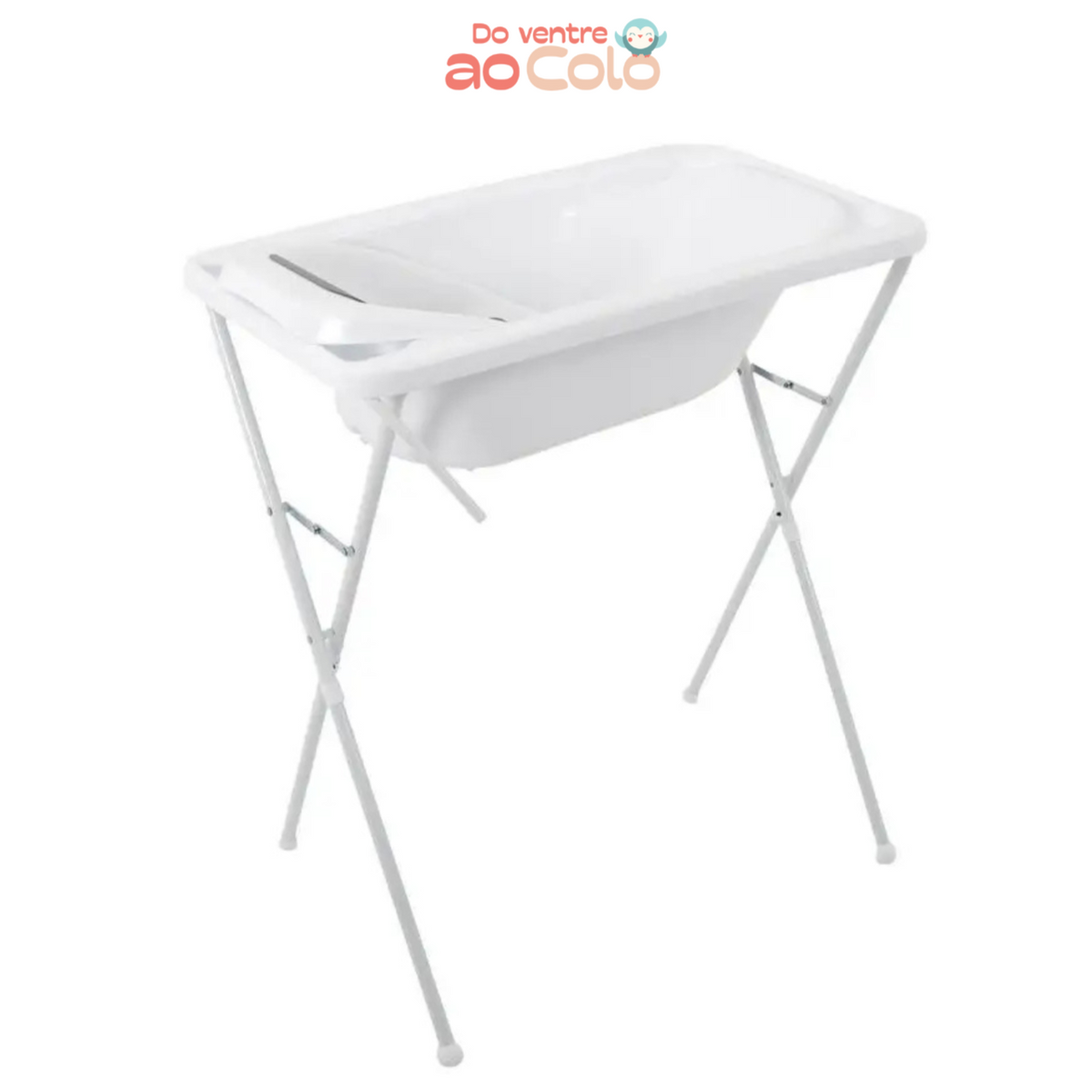 Banheira para Bebê com Suporte  Dobrável