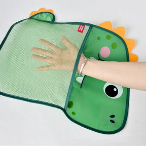 Bolsa Organizadora de Brinquedos de Banho - Formato Dinossauro