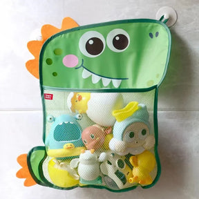 Bolsa Organizadora de Brinquedos de Banho - Formato Dinossauro